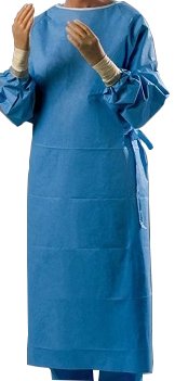 CardinalHealth Astound Non-Reinforced Surgical Gown With Towel, Blue, XX-Large, 1 Case of 18 (Gowns) - Img 1