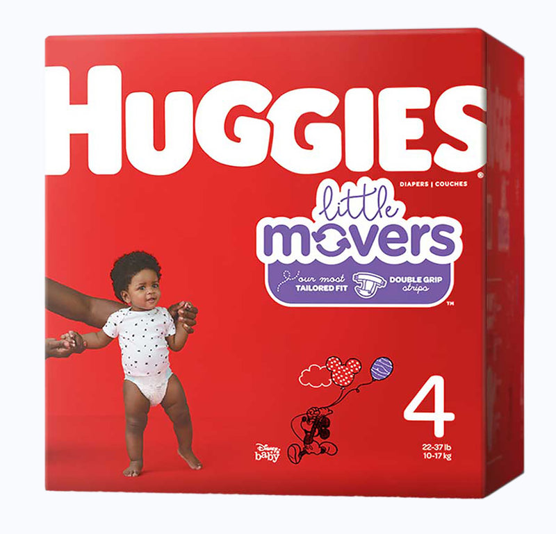 Huggies® Little Movers® Diaper, Size 4, 1 Pack of 22 () - Img 1