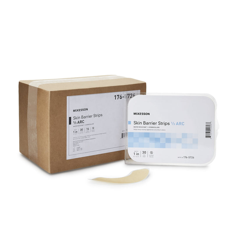 McKesson Skin Barrier 1/3 Arc Strip, 1 Case of 420 (Barriers) - Img 1