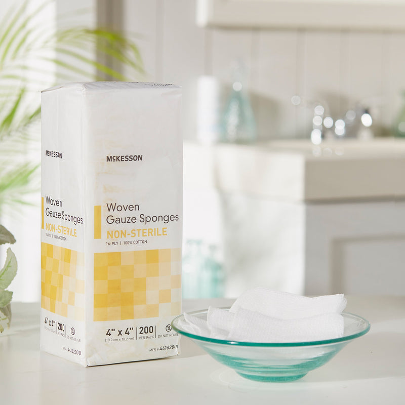 McKesson NonSterile Gauze Sponge, 4 x 4 Inch, 1 Case of 2000 (General Wound Care) - Img 10