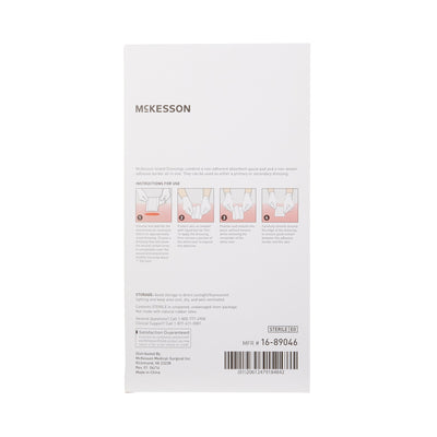 McKesson White Adhesive Dressing, 4 x 6 Inch, 1 Box of 25 (General Wound Care) - Img 3