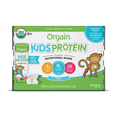 Orgain® Kids® Protein Organic Vanilla Pediatric Oral Supplement, 8.25 oz. Carton, 1 Case of 12 () - Img 2