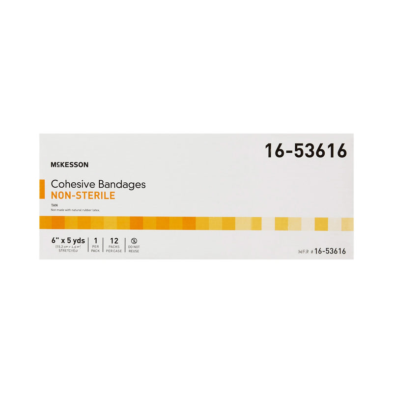 McKesson Self-adherent Closure Cohesive Bandage, 6 Inch x 5 Yard, 1 Case of 12 (General Wound Care) - Img 2