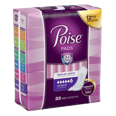 Poise Bladder Control Pads, Heavy Absorbency, 1 Pack of 33 () - Img 7