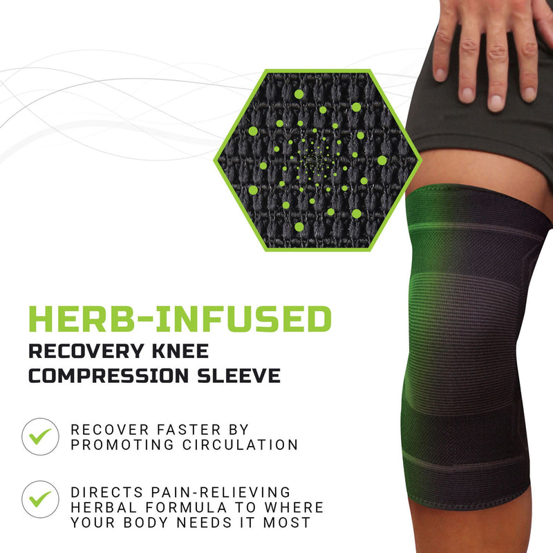 Green Drop Knee Compression Sleeve - Infused Injury Support, S/M, 1 Each (Immobilizers, Splints and Supports) - Img 8