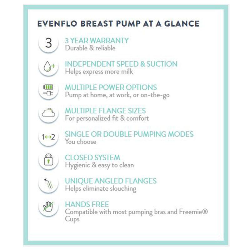 Evenflo® Advanced Double Electric Breast Pump, 1 Each (Feeding Supplies) - Img 5