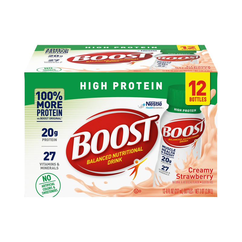 Boost® High Protein Strawberry Oral Protein Supplement, 8 oz. Bottle, 1 Case of 24 (Nutritionals) - Img 2