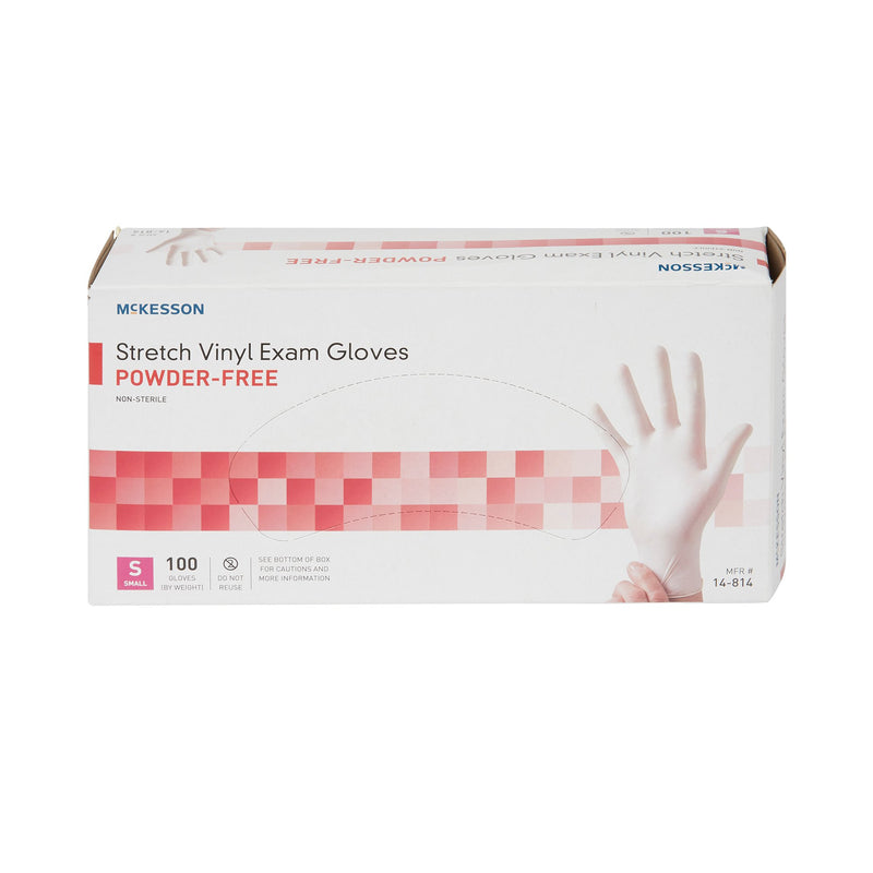 McKesson Stretch Vinyl Exam Glove, Small, Ivory, 1 Box of 100 () - Img 6