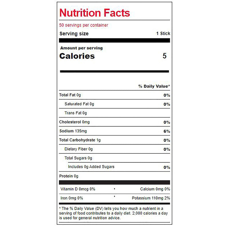 Sqwincher® Quik Stik® Zero Mixed Berry Electrolyte Replenishment Drink Mix, 0.11 oz. Packet, 1 Pack of 50 () - Img 3