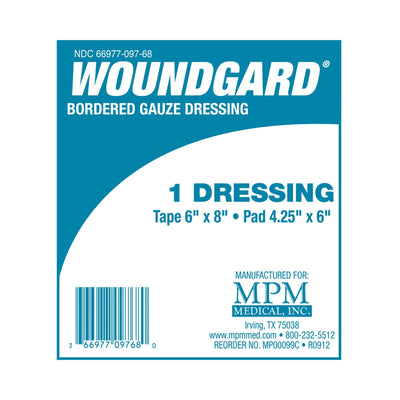 WoundGard® White Adhesive Dressing, 6 x 8 Inch, 1 Case of 120 (General Wound Care) - Img 1