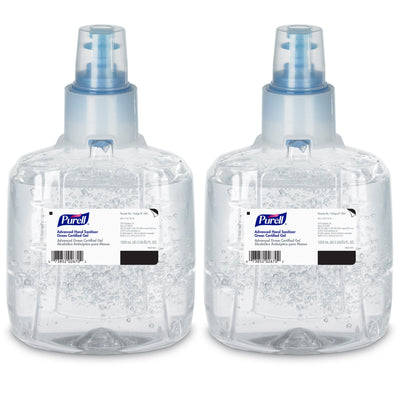 GOJO Purell Advanced Hand Sanitizer 1,200 mL 70% Ethyl Alcohol Gel Green Certified, 1 Each (Skin Care) - Img 3