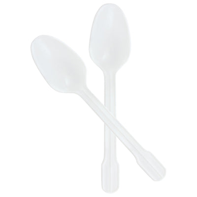 McKesson White Polypropylene Spoon, 5 Inch Long, 1 Case (Eating Utensils) - Img 2