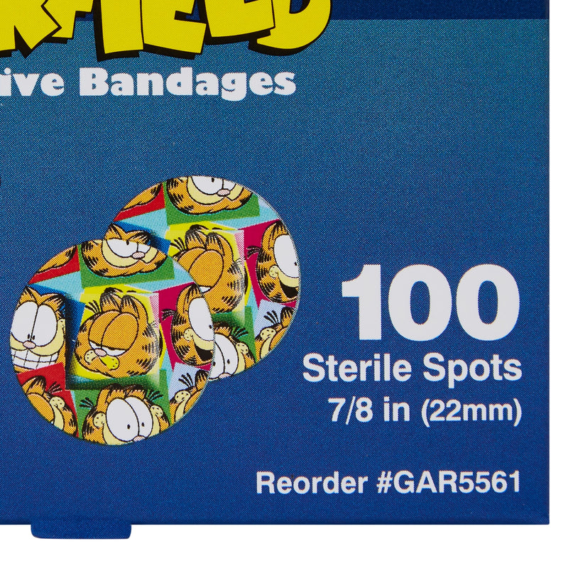 ASO Round Kid Design (Garfield) Adhesive Spot Bandage, 7/8 Inch, 1 Case of 12 (General Wound Care) - Img 4