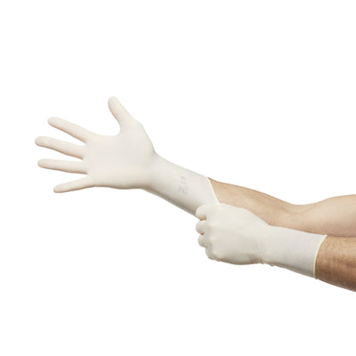 Encore® Latex Textured Surgical Glove, Size 7.5, Ivory, 1 Box of 50 () - Img 4