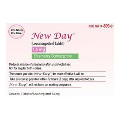 New Day™ Levonorgestrel Birth Control Pill, 1 Bottle (Over the Counter) - Img 1