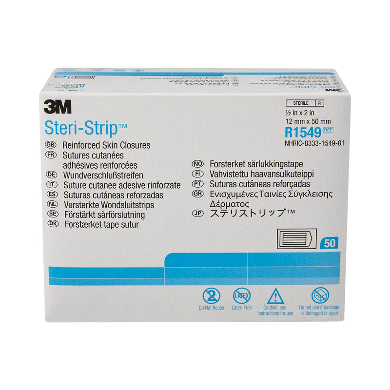 3M™ Steri-Strip™ Skin Closure Strip, 1/2 X 2 Inch, 1 Each (Skin Closure Strips) - Img 2