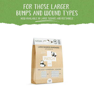 Patch™ Kids (Panda Design) Adhesive Strip with Coconut Oil, 2 x 3 Inch / 3 x 3 Inch, 1 Box of 5 (General Wound Care) - Img 2