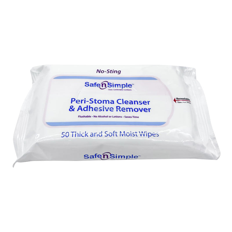 Safe n Simple Adhesive Remover Wipes, 1 Case of 600 (General Wound Care) - Img 1