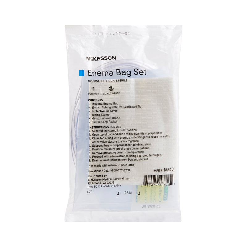 McKesson Enema Bag Set, 1 Case of 50 (Enema Bags and Kits) - Img 1