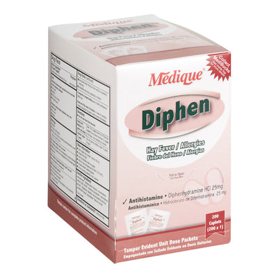 Diphen Diphenhydramine Allergy Relief, 1 Box of 200 (Over the Counter) - Img 2