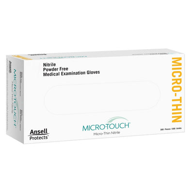 Micro-Touch® Micro-Thin Exam Glove, Small, Blue, 1 Box of 300 () - Img 2