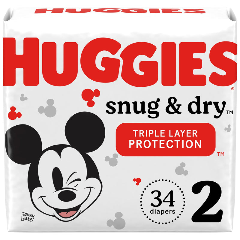 Huggies® Snug & Dry Diaper, Size 2, 34 per Package, 1 Case of 136 () - Img 1