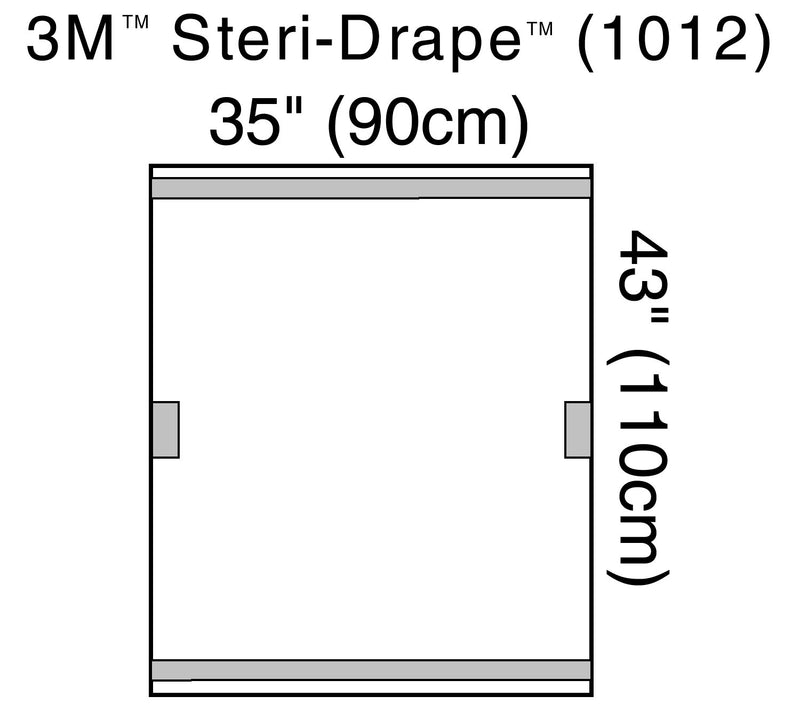 3M Steri-Drape Fluoroscope Cover, Sterile, Transparent Plastic, Disposable, 35" x 43", 1 Case of 40 (Equipment Drapes and Covers) - Img 1