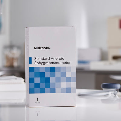 McKesson Aneroid Sphygmomanometer with Cuff, 2-Tube, Pocket-Size, Handheld, Adult Large Cuff, Navy, 1 Box (Blood Pressure) - Img 9