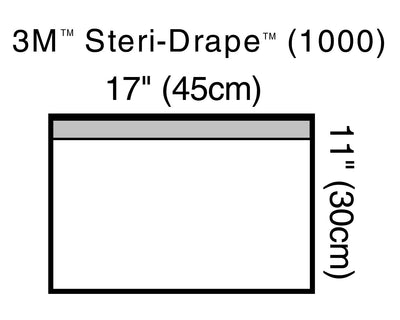 3M™ Steri-Drape™ Sterile Small Towel General Purpose Drape, 17 x 11 Inch, 1 Box of 10 (Procedure Drapes and Sheets) - Img 1