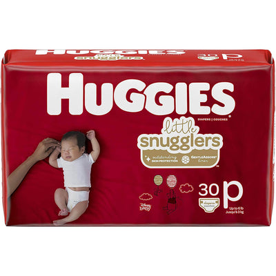 Huggies® Little Snugglers Diaper, Micro Preemie, 1 Pack of 30 () - Img 1