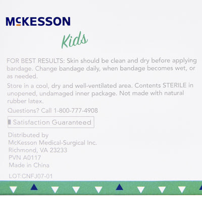 McKesson Kids™ Neon Adhesive Strip, 3/4 x 3 Inch, 1 Box of 100 (General Wound Care) - Img 5