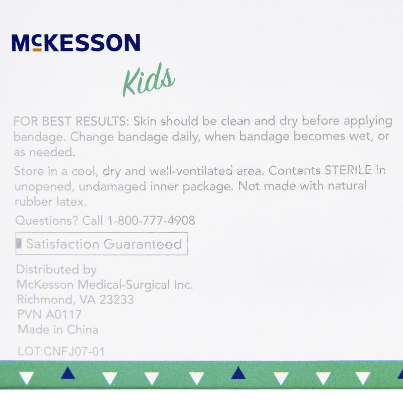 McKesson Kids™ Neon Adhesive Strip, 3/4 x 3 Inch, 1 Box of 100 (General Wound Care) - Img 5