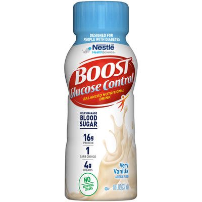 Boost® Glucose Control Vanilla Oral Supplement, 8-ounce Bottle, 1 Pack of 6 (Nutritionals) - Img 2