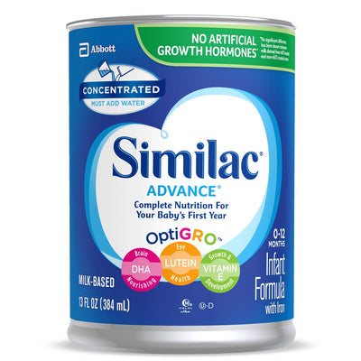 Similac® Advance® 20 Liquid Concentrate Infant Formula, 13 oz. Can, 1 Case of 12 () - Img 1