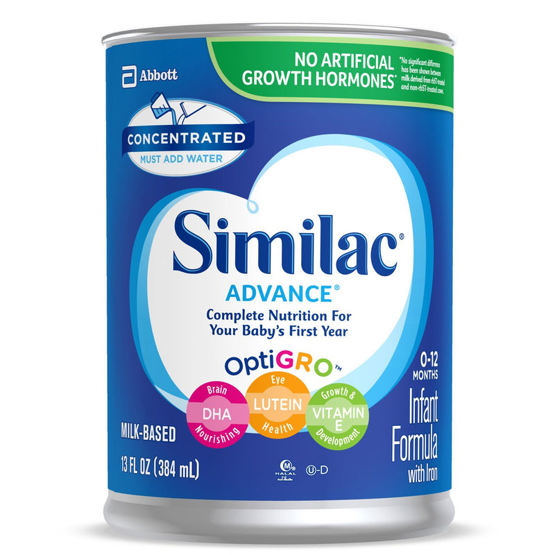 Similac® Advance® 20 Liquid Concentrate Infant Formula, 13 oz. Can, 1 Case of 12 () - Img 1