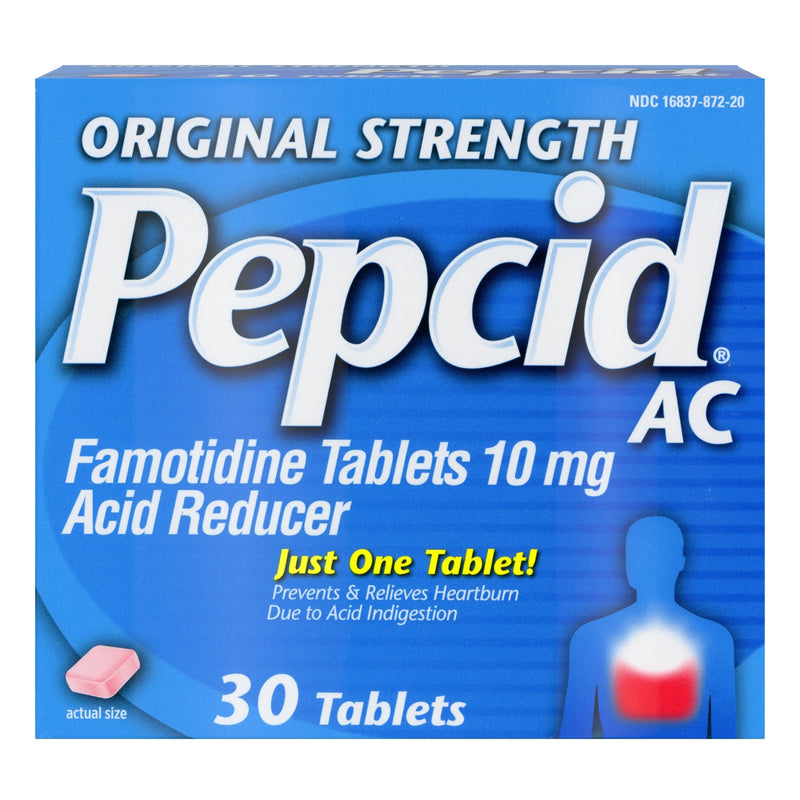 Pepcid® AC Famotidine Antacid, 1 Case of 36 (Over the Counter) - Img 1