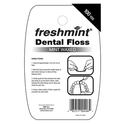 freshmint® Mint Flavored Waxed Dental Floss, 100 yds., 1 Each (Mouth Care) - Img 2