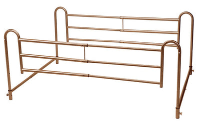 Full Length Home Bed Rails Pr. Brown Vein Finish (Bed Rails & Fall Protectors) - Img 1