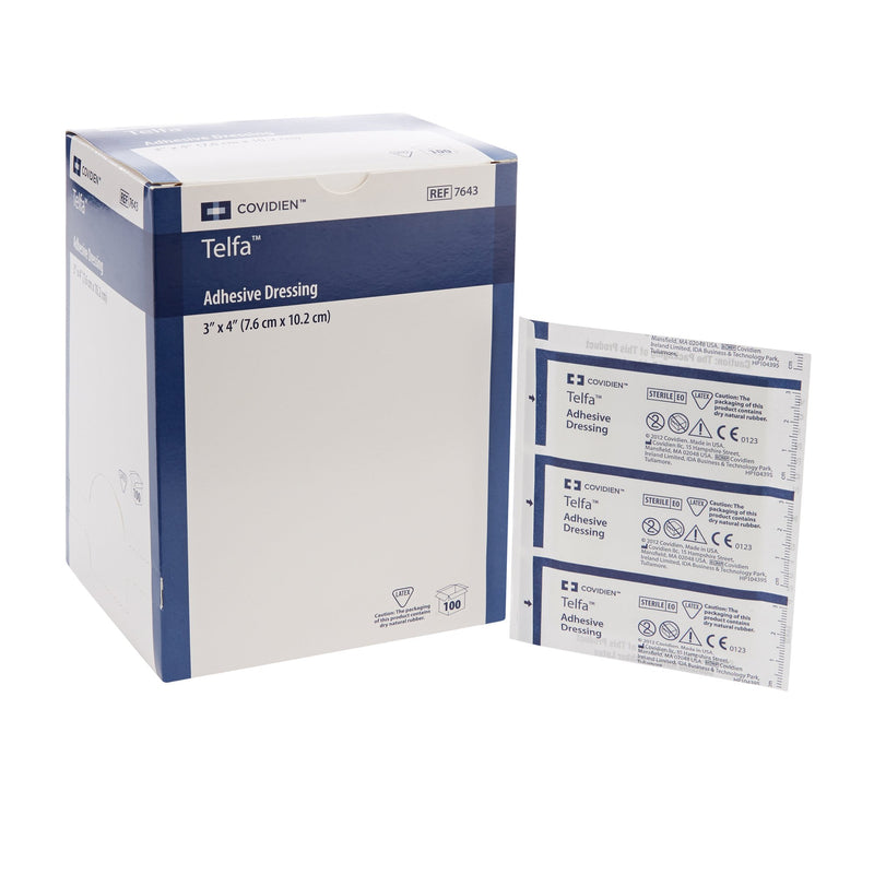 Telfa™ Adhesive Dressing, 3 x 4 Inch, 1 Each (General Wound Care) - Img 1