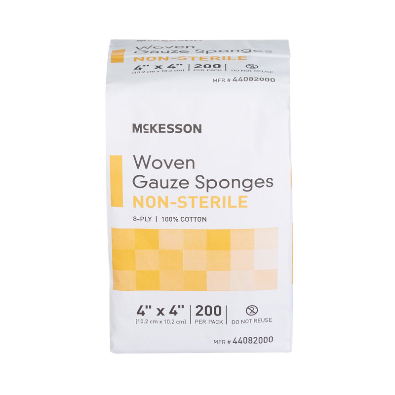 McKesson NonSterile Gauze Sponge, 4 x 4 Inch, 1 Bag of 200 (General Wound Care) - Img 2