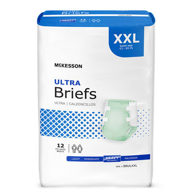 McKesson Ultra Heavy Absorbency Incontinence Brief, 2X-Large, 1 Bag () - Img 1