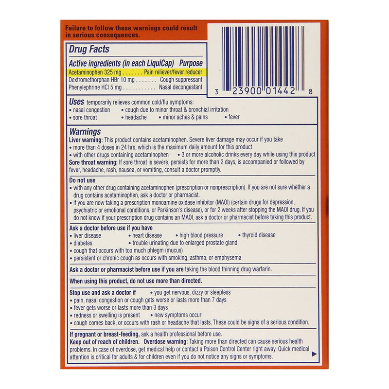DAYQUIL, LIQUIGEL (16/BX) (Over the Counter) - Img 2