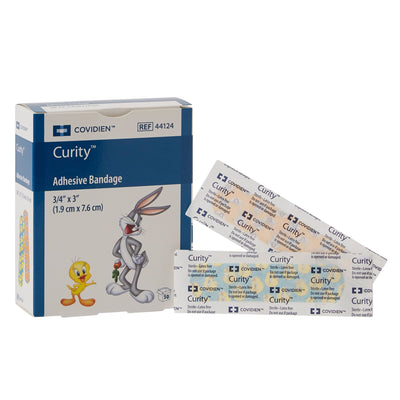 Curity™ Assorted Looney Tunes Adhesive Strip, ¾ x 3 Inch, 1 Case of 24 (General Wound Care) - Img 1