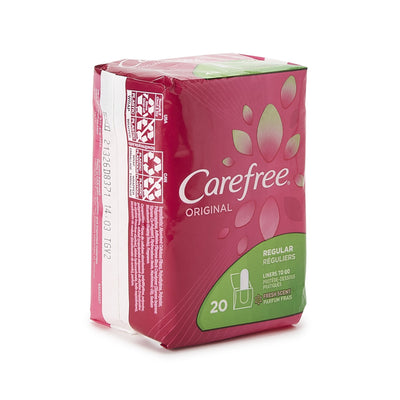 LINER, PANTY CAREFREE ORIGINALREG SCENT (20/PK) (Feminine Protection) - Img 1