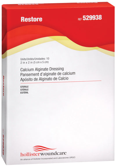 Restore™ Calcium Alginate Dressing, 2 x 2 Inch, 1 Box of 10 (Advanced Wound Care) - Img 1