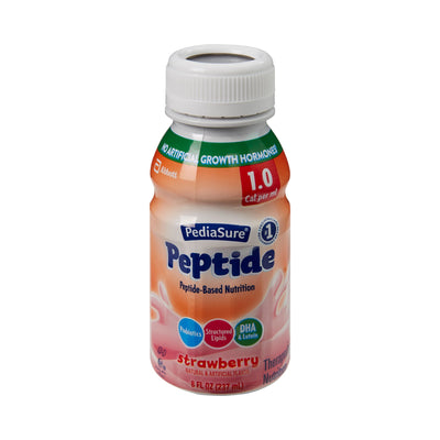 PediaSure® Peptide 1.0 Cal Strawberry Pediatric Oral Supplement, 8 oz. Bottle, 1 Each () - Img 1