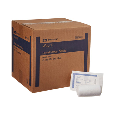 Webril™ White Cotton Undercast Cast Padding, 4 Inch x 4 Yard, 1 Case of 50 (Casting) - Img 1