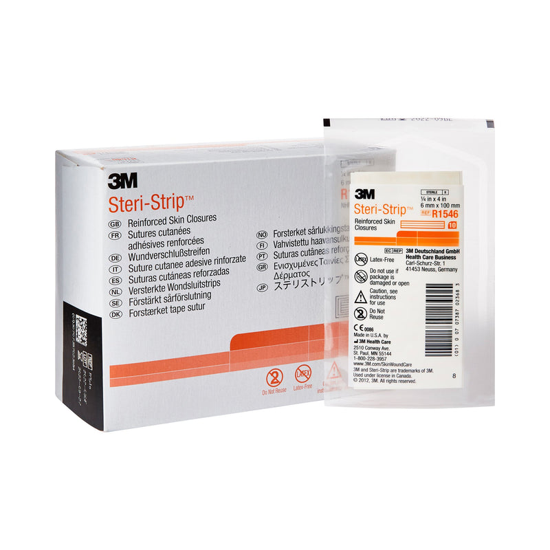 3M™ Steri-Strip™ Skin Closure Strip, 1/4 X 4 Inch, 1 Box of 50 (Skin Closure Strips) - Img 1