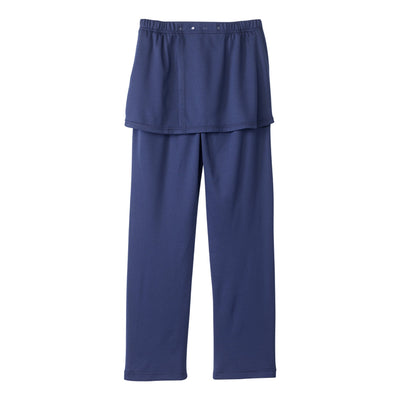 Silverts® Women's Open Back Soft Knit Pant, Navy Blue, Medium, 1 Each (Pants and Scrubs) - Img 2