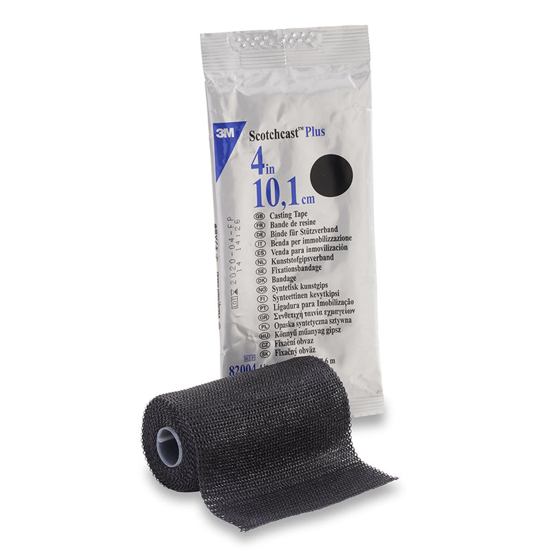 3M™ Scotchcast™ Plus Black Cast Tape, 4 Inch x 4 Yard, 1 Box of 10 (Casting) - Img 1